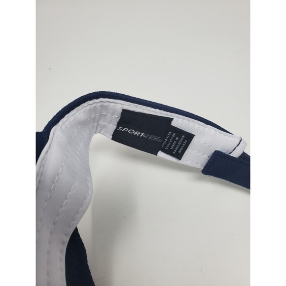 Vintage JP Morgan CHASE Bank Card Golf Hat Visor Blue Strapback - Picture 7 of 7